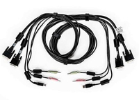 Bild von Vertiv Avocent CBL0120 Tastatur/Video/Maus (KVM)-Kabel Schwarz 1,8 m