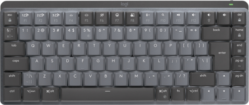 Bild von Logitech MX Mini Mechanical Tastatur Büro RF Wireless + Bluetooth QWERTY US International Graphit, Grau