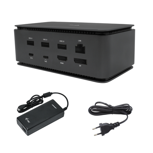 Bild von i-tec Metal USB4 Docking station Dual 4K HDMI DP with Power Delivery 80 W + Universal Charger 112 W