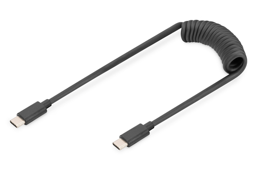 DIGITUS 1M USB SPRING CABLE TPU USB 2.0