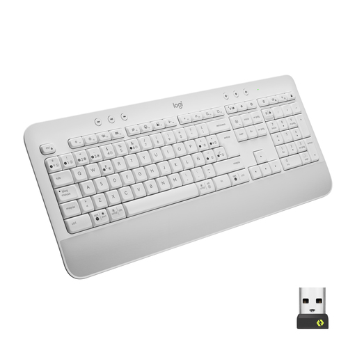 Bild von Logitech Signature K650 Tastatur Büro Bluetooth QWERTY Spanisch Weiß