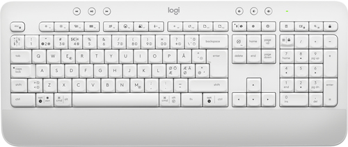 Bild von Logitech Signature K650 Tastatur Büro Bluetooth QWERTY Dänisch, Finnisch, Norwegisch, Schwedisch Weiß