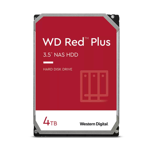 WESTERN DIGITAL 4TB RED PLUS 256MB CMR 3.5IN