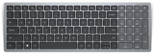 Bild von DELL KB740 Tastatur RF Wireless + Bluetooth QWERTZ Deutsch Grau, Schwarz