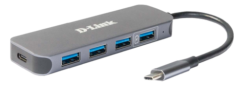 Bild von D-Link DUB-2340 Schnittstellen-Hub USB Typ-C 5000 Mbit/s Grau