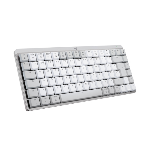 Bild von Logitech MX Mini Mechanical for Mac Tastatur Büro Bluetooth QWERTY US International Grau, Weiß