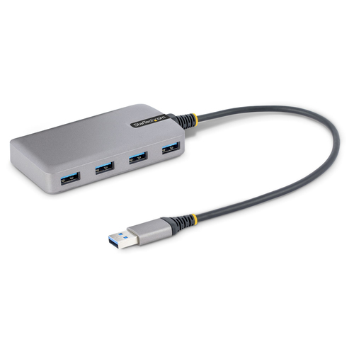Bild von StarTech.com 4-Port USB 3.0 Hub - USB Hub 3.0 5 Gbit/s, Busbetrieben, USB-A Hub auf 4 USB-A mit Optionalem Stromanschluss - Desktop/Laptop USB Verteiler/USB Splitter, 30cm Kabel