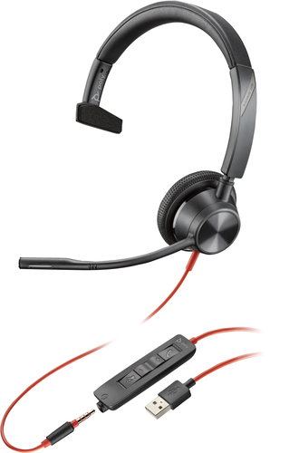 Bild von POLY Blackwire 3315 USB-A + 3.5mm Mono Headset