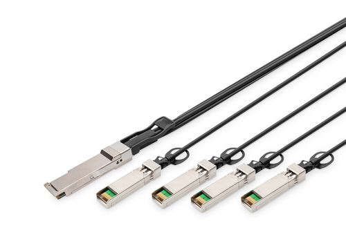 Bild von Digitus 40G QSFP+ to 4XSFP+ Direct Attach Cable 3m