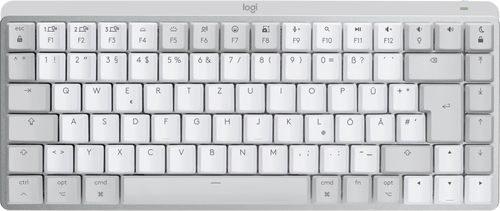 Bild von Logitech MX Mini Mechanical for Mac Tastatur Büro Bluetooth QWERTZ Deutsch Grau, Weiß