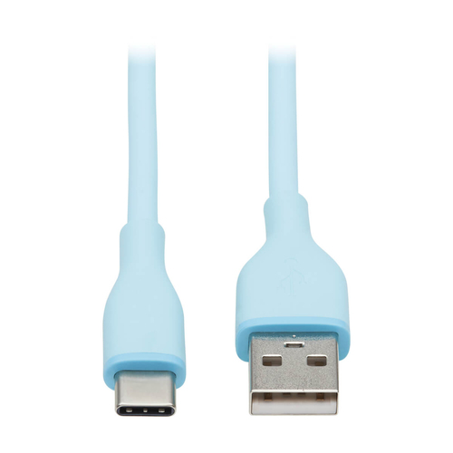 Bild von Tripp Lite U038AB-006-S-LB USB Kabel USB 2.0 1,83 m USB A USB C Blau