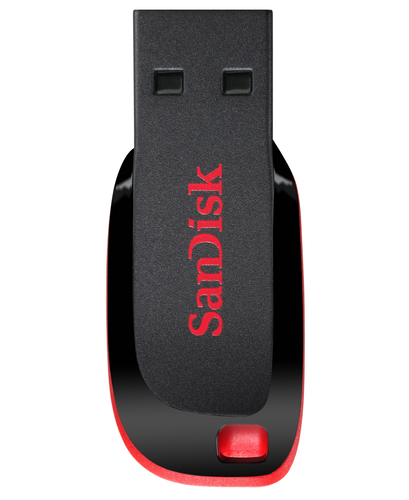 Bild von SanDisk Cruzer Blade USB-Stick 32 GB USB Typ-A 2.0 Schwarz, Rot