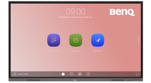 Bild von BenQ RE9803 Interaktiver Flachbildschirm 2,49 m (98&quot;) LED 400 cd/m² 4K Ultra HD Schwarz Touchscreen Eingebauter Prozessor Android 11 18/7