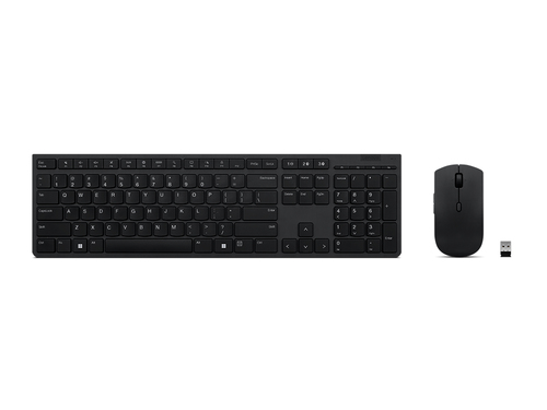 Bild von Lenovo 4X31K03968 Tastatur Maus enthalten Büro RF Wireless + Bluetooth Französisch Grau