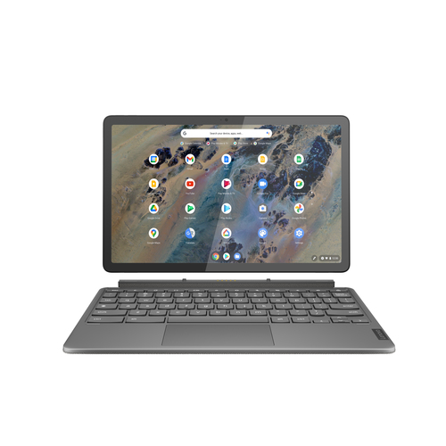 Bild von Lenovo IdeaPad Duet 3 Qualcomm Snapdragon 7c Gen 2 Chromebook 27,8 cm (10.9&quot;) Touchscreen 2K 4 GB LPDDR4x-SDRAM 64 GB eMMC Wi-Fi 5 (802.11ac) ChromeOS Grau