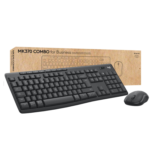 Bild von Logitech MK370 Combo for Business Tastatur Maus enthalten Büro RF Wireless + Bluetooth AZERTY Belgisch Graphit