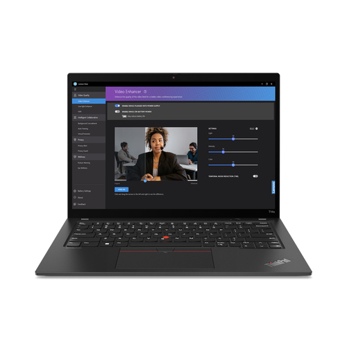 Bild von Lenovo ThinkPad T14s Intel® Core™ i7 i7-1355U Laptop 35,6 cm (14&quot;) WUXGA 16 GB LPDDR5x-SDRAM 512 GB SSD Wi-Fi 6E (802.11ax) Windows 11 Pro Schwarz