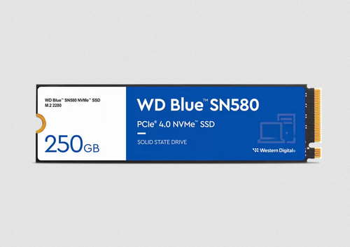 Bild von Western Digital Blue SN580 250 GB M.2 PCI Express 4.0 NVMe TLC