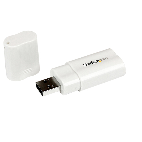 Bild von StarTech.com USB Audio Adapter - Externe USB Soundkarte - Weiß