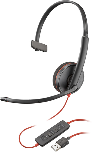 Bild von POLY Blackwire 3210 Mono-USB-A-Headset (Packungseinheit)