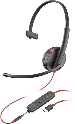 Bild von POLY Blackwire C3215 Mono-Headset + Etui (Packungseinheit)