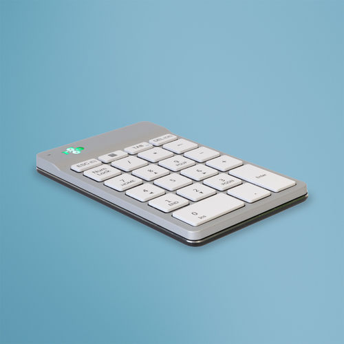 Bild von R-Go Tools Tastatur R-Go Numpad Break, ergonomischer Ziffernblock mit Pausensoftware, bluetooth, weiß