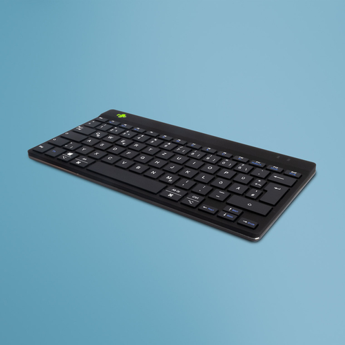 Bild von R-Go Tools Ergonomische Tastatur R-Go Compact Break, kompakte Tastatur mit Pausensoftware, QWERTZ (DE), Bluetooth, Schwarz