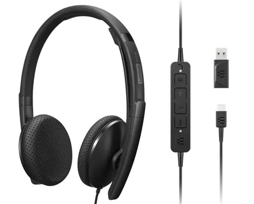 Bild von Lenovo 4XD1M45626 Kopfhörer & Headset Kabelgebunden Kopfband USB Typ-C Schwarz