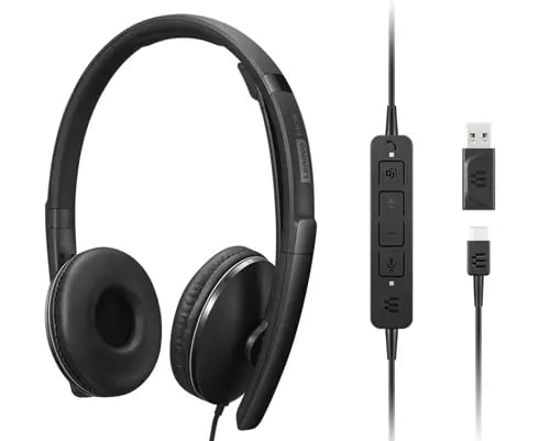 Bild von Lenovo 4XD1M45627 Kopfhörer & Headset Kabelgebunden Kopfband USB Typ-C Schwarz