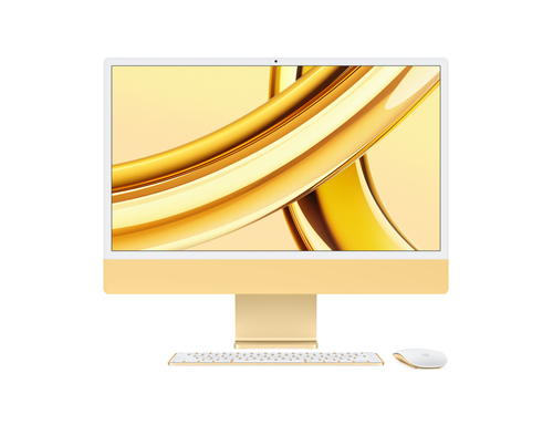 Bild von Apple iMac Apple M M3 59,7 cm (23.5&quot;) 4480 x 2520 Pixel All-in-One-PC 8 GB 1 TB SSD macOS Sonoma Wi-Fi 6E (802.11ax) Gelb