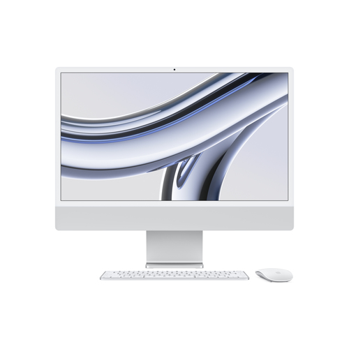 Bild von Apple iMac Apple M M3 59,7 cm (23.5&quot;) 4480 x 2520 Pixel All-in-One-PC 24 GB 512 GB SSD macOS Sonoma Wi-Fi 6E (802.11ax) Silber