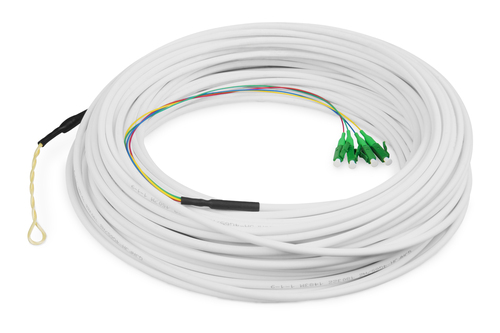 Bild von Digitus FTTH Drop Kabel, Singlemode, 4 Fasern, 4 LC/APC, 30 m