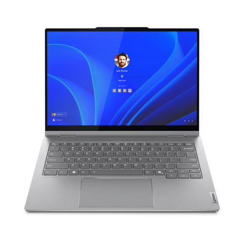 Bild von Lenovo ThinkBook 14 2-in-1 G4 IML Intel Core Ultra 7 155U Hybrid (2-in-1) 35,6 cm (14&quot;) Touchscreen WUXGA 32 GB DDR5-SDRAM 1 TB SSD Wi-Fi 6E (802.11ax) Windows 11 Pro Grau