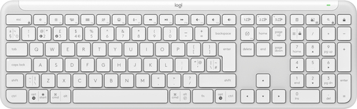 Bild von Logitech K950 Signature Slim Tastatur Büro RF Wireless + Bluetooth QWERTY UK Englisch Weiß