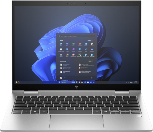 Bild von HP Elite x360 830 G11 Intel Core Ultra 5 125U Hybrid (2-in-1) 33,8 cm (13.3&quot;) Touchscreen WUXGA 16 GB LPDDR5x-SDRAM 512 GB SSD Wi-Fi 6E (802.11ax) Windows 11 Pro Silber