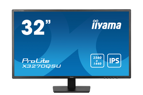 Bild von iiyama ProLite X3270QSU-B1 Computerbildschirm 81,3 cm (32&quot;) 2560 x 1440 Pixel Wide Quad HD LED Schwarz