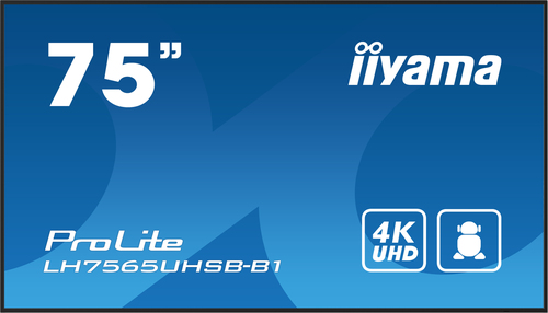 IIYAMA CONSIGNMENT LH7565UHSB-B1 75IN LCD UHD
