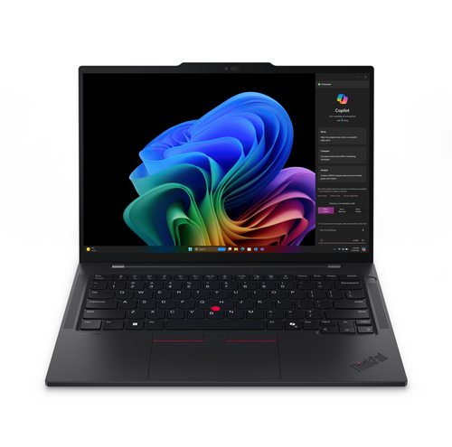 Bild von Lenovo ThinkPad T14s Gen 6 (Snapdragon) Qualcomm Snapdragon X1E-78-100 Laptop 35,6 cm (14&quot;) WUXGA 32 GB LPDDR5x-SDRAM 1 TB SSD Wi-Fi 7 (802.11be) Windows 11 Pro Schwarz