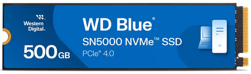 Bild von Western Digital Blue SN5000 NVMe 500GB M.2 PCI Express 4.0 3D TLC NAND