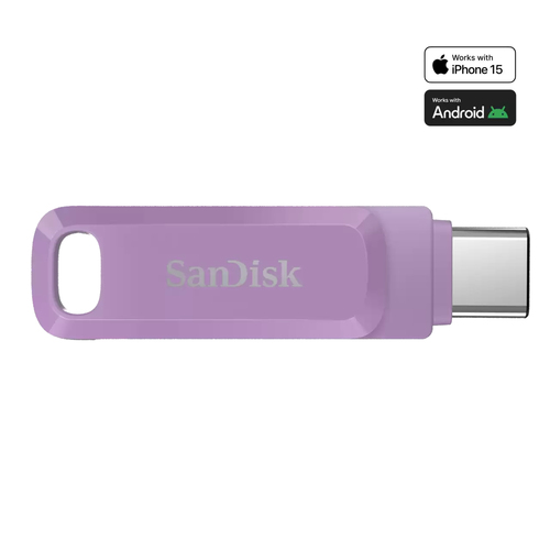 Bild von SanDisk Ultra Dual Drive Go USB-Stick 512 GB USB Typ-C 3.2 Gen 1 (3.1 Gen 1) Lavendel