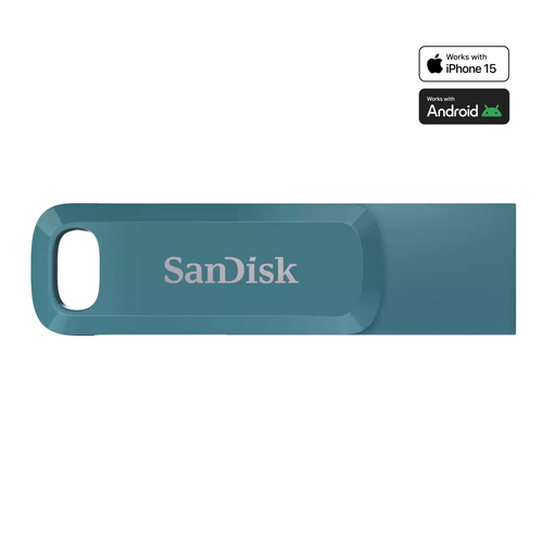 Bild von SanDisk Ultra Dual Drive Go USB-Stick 512 GB USB Typ-C 3.2 Gen 1 (3.1 Gen 1) Türkis