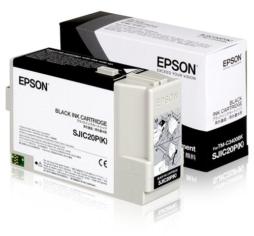 Bild von Epson SJIC20P(K) Black Tintenpatrone für TM-C3400BK