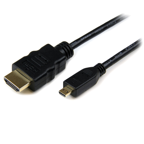 Bild von StarTech.com 1 m High Speed HDMI-Kabel mit Ethernet - HDMI auf HDMI Micro - Stecker/Stecker