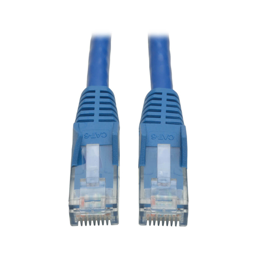 Bild von Tripp Lite N201-006-BL Cat6 Gigabit hakenloses, anvulkanisiertes (UTP) Ethernet-Kabel (RJ45 Stecker/Stecker), PoE, Blau, 1,83 m