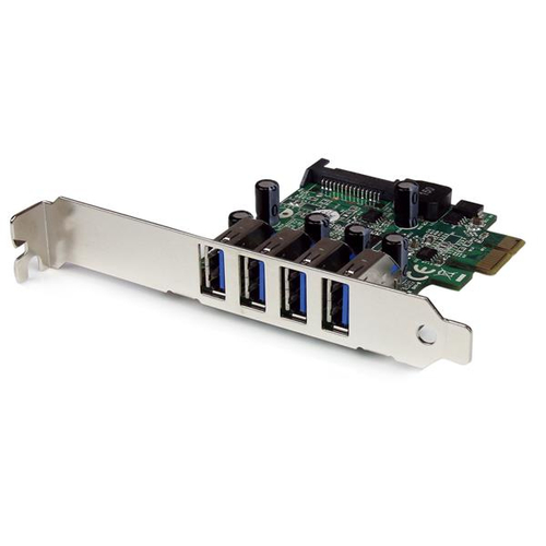 Bild von StarTech.com 4 Port PCI Express USB 3.0 SuperSpeed Schnittstellenkarte mit UASP - SATA intern