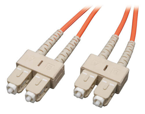 Bild von Tripp Lite N506-02M InfiniBand/Glasfaserkabel 2 m SC Beige, Orange