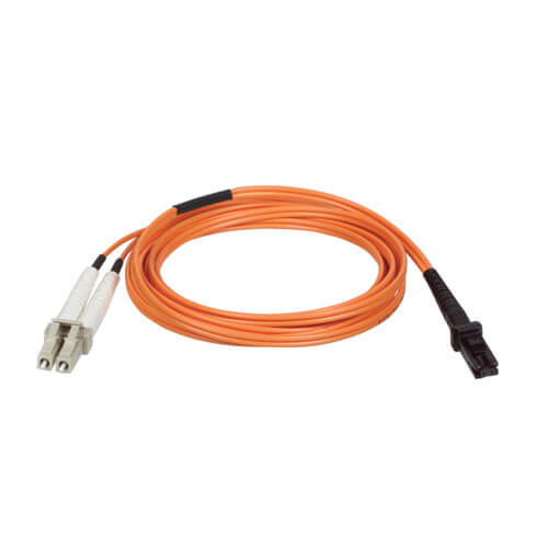 Bild von Tripp Lite N314-02M InfiniBand/Glasfaserkabel 2 m MT-RJ 2x LC OFNR Beige, Schwarz, Orange