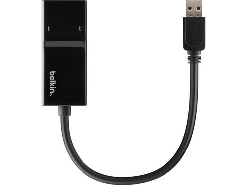 Bild von Belkin USB 3.0 / Gigabit Ethernet, Kabelgebunden, USB, Ethernet, Schwarz