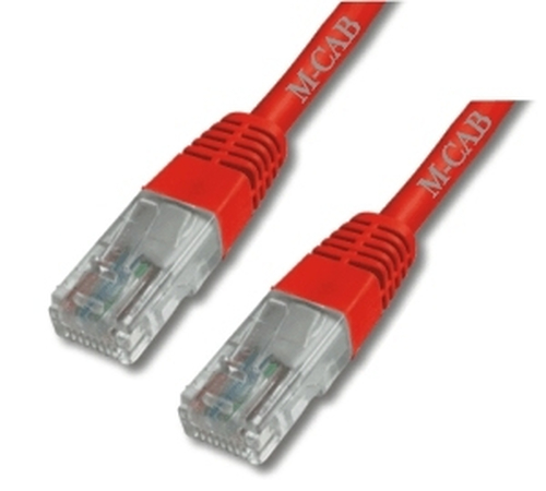 Bild von M-Cab CAT5e Netzwerkkabel U-UTP, 0.5m, rot