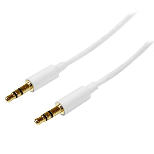 Bild von StarTech.com 1m Stereo Audiokabel 3,5mm Klinke - Stecker/Stecker - Weiß